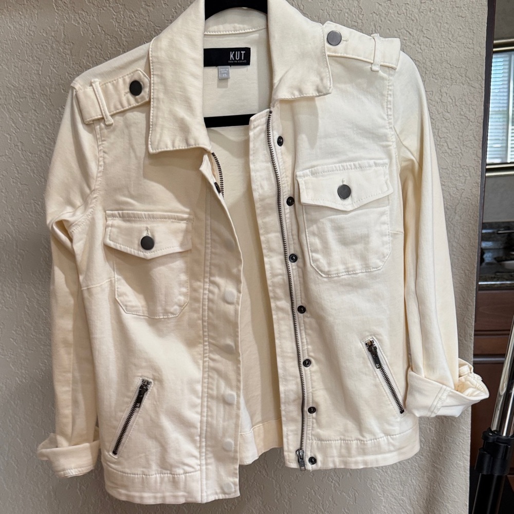 Kut from the Kloth Cream Jean Jacket